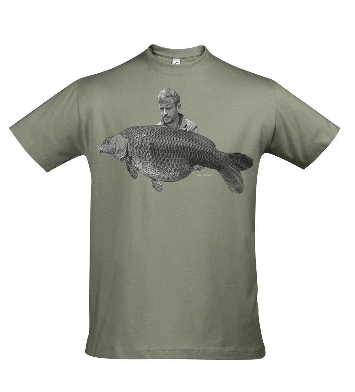 karperwereld-foto-shirt-groen-khaki