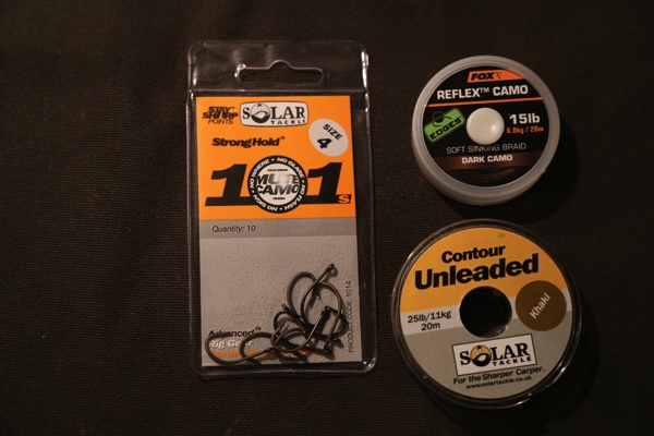 De door Lex gebruikte materialen.