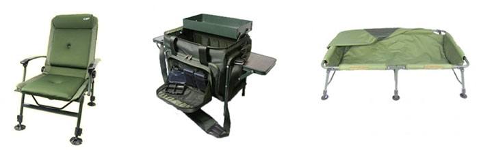 Voor stoelen, bedchairs, onthaakmatten, luggage en meer ga je naar GCP.