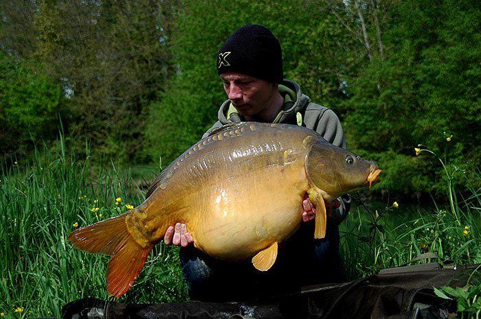 Ondanks zijn soms beperkte tijd weet Rick regelmatig een mooie karper te strikken.