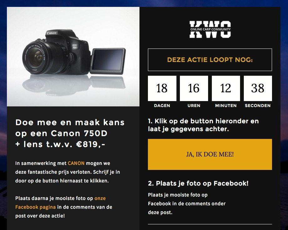 Canon win actie plaatje