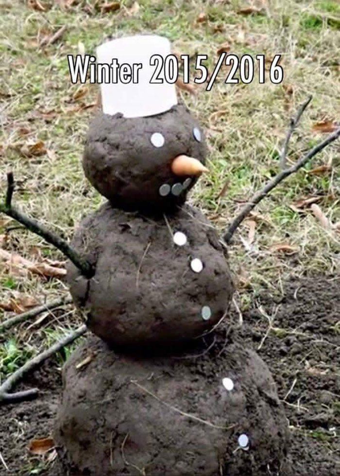 Geen sneeuw... dan maar zo!