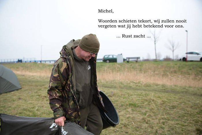 Michel was een man die zich met hart en ziel inzette voor de karpervisserij, helaas zullen we dit nu moeten missen.Michel was een man die zich met hart en ziel inzette voor de karpervisserij, helaas zullen we dit nu moeten missen.