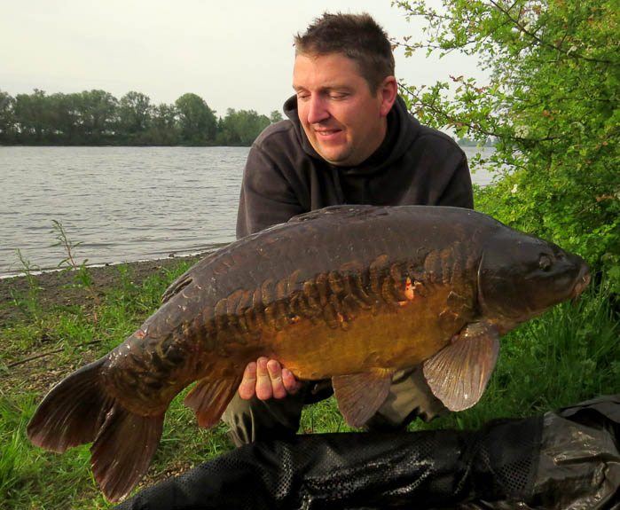 Zulke karpers vangen op de rivier: uniek!